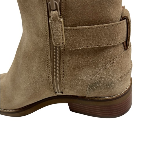 Cole Haan Size 7B Tan Sand Suede Leather Hampshire Buckle Bootie - Picture 7 of 14